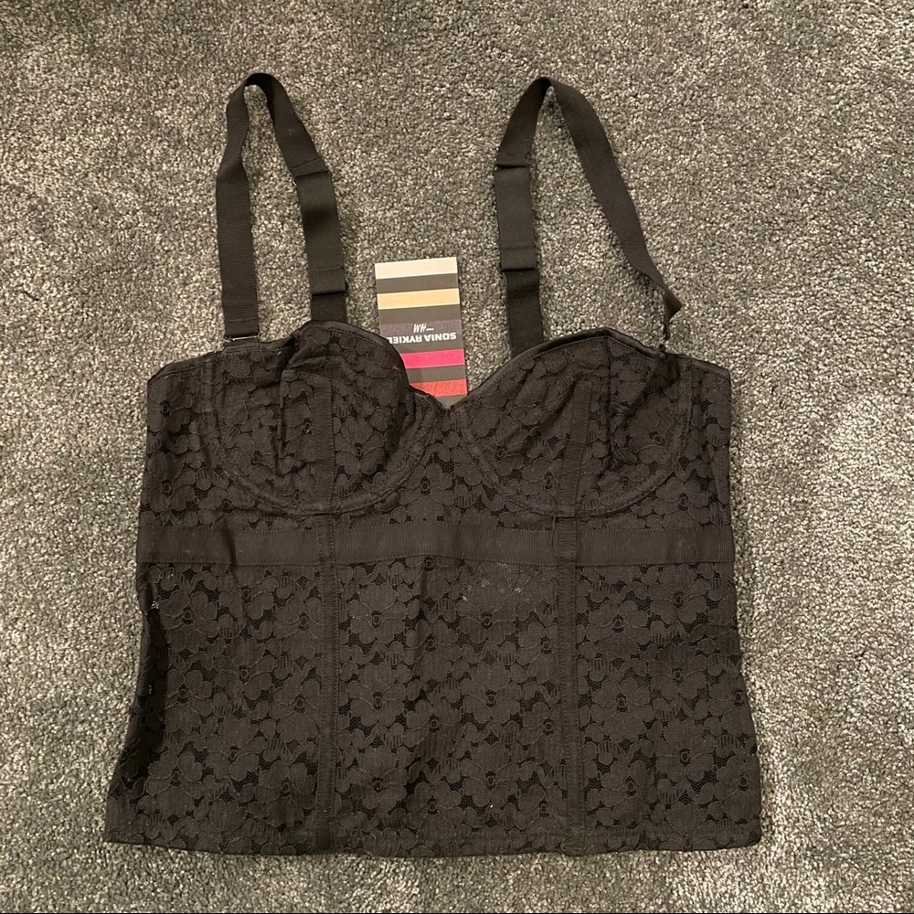 SONIA RYKIEL pour H&M BLACK LACE CORSET